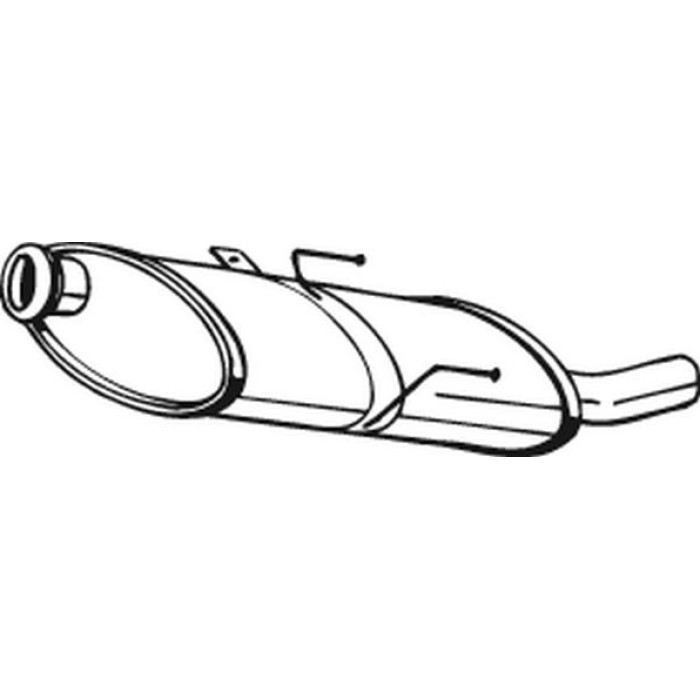 Bosal Schalldämpfer 190-863 Bosal Schalldämpfer 190-863