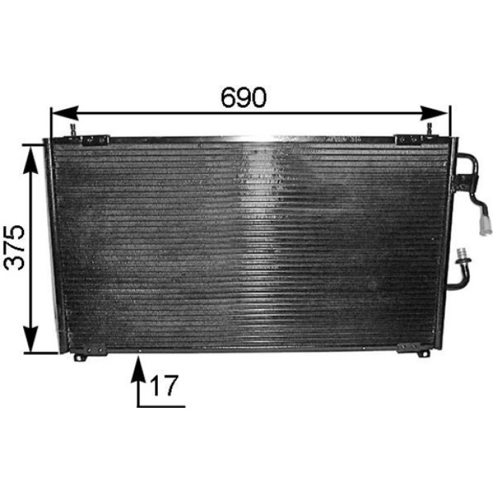 MAHLE Kondensator, Klimaanlage AC 175 000S MAHLE Kondensator, Klimaanlage AC 175 000S