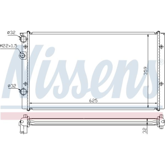 Nissens Wasserkühler PKW 65248 Nissens Wasserkühler PKW 65248