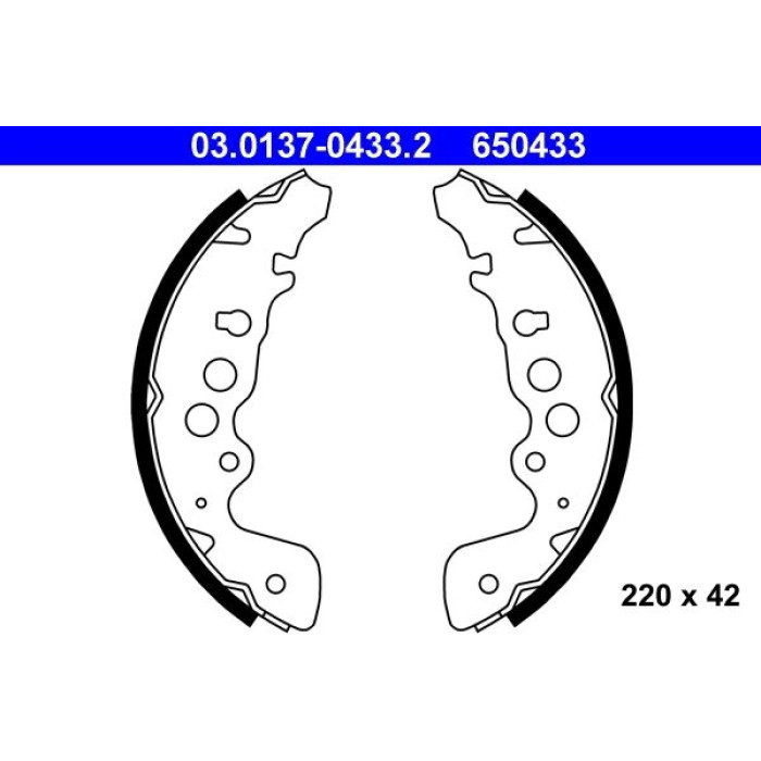 ATE Bremsbackensatz 03.0137-0433.2 ATE Bremsbackensatz 03.0137-0433.2