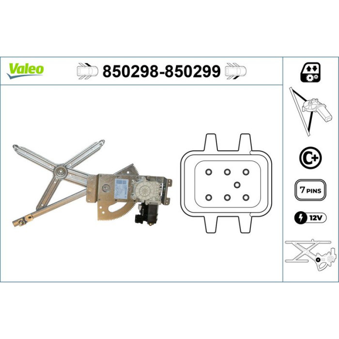 VALEO 850299 Fensterheber VALEO 850299 Fensterheber