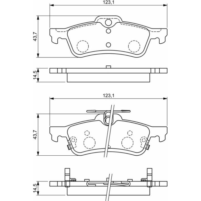 Bosch Bremsbelagsatz 0 986 494 719 Bosch Bremsbelagsatz 0 986 494 719