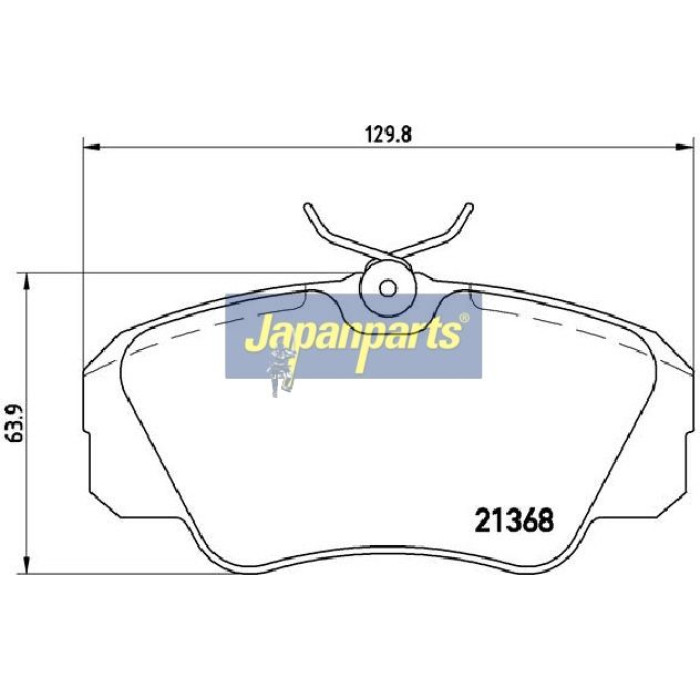 Japanparts Bremsbeläge PA-0409AF Japanparts Bremsbeläge PA-0409AF