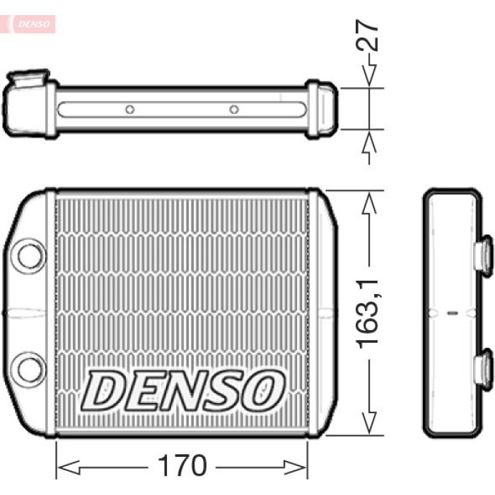 Denso Heizungswärmetauscher DRR23021 Denso Heizungswärmetauscher DRR23021