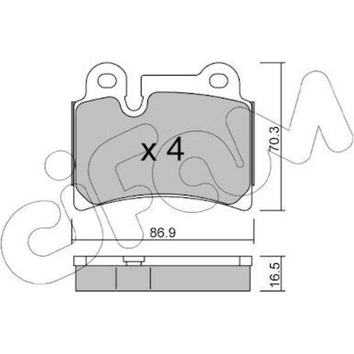 CIFAM Bremsbelagsatz, Scheibenbremse 822-660-0 CIFAM Bremsbelagsatz, Scheibenbremse 822-660-0