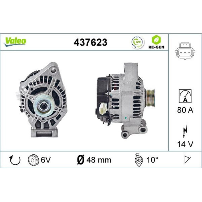 Valeo Lichtmaschine 437623 Valeo Lichtmaschine 437623