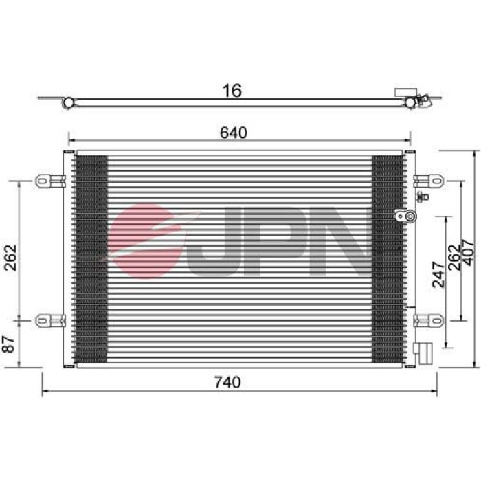 JPN Kondensator Klimaanlage 60C9073-JPN JPN Kondensator Klimaanlage 60C9073-JPN