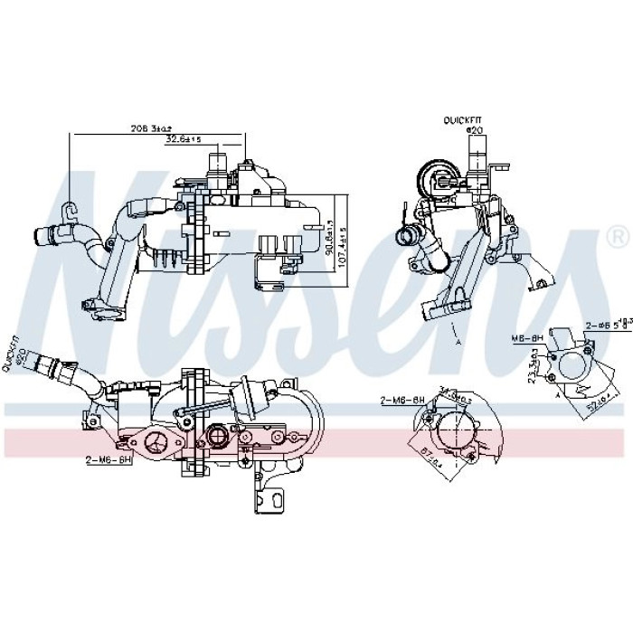 Nissens AGR-Kühler 989285 Nissens AGR-Kühler 989285