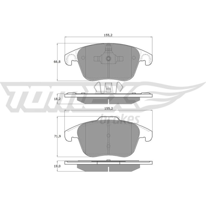 TX 15-93 TOMEX brakes Bremsbelagsatz, Scheibenbremse TX 15-93 TX 15-93 TOMEX brakes Bremsbelagsatz, Scheibenbremse TX 15-93
