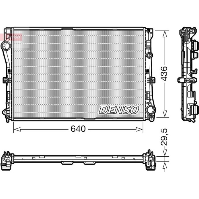 Denso Motorkühler DRM17104 Denso Motorkühler DRM17104