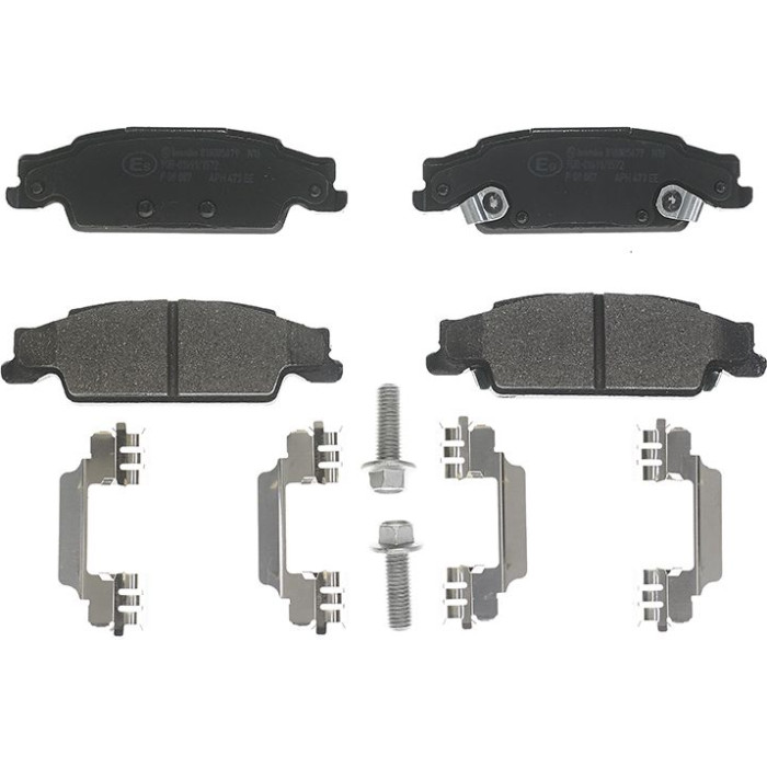 BREMBO Bremsbelagsatz, Scheibenbremse P 09 007 BREMBO Bremsbelagsatz, Scheibenbremse P 09 007