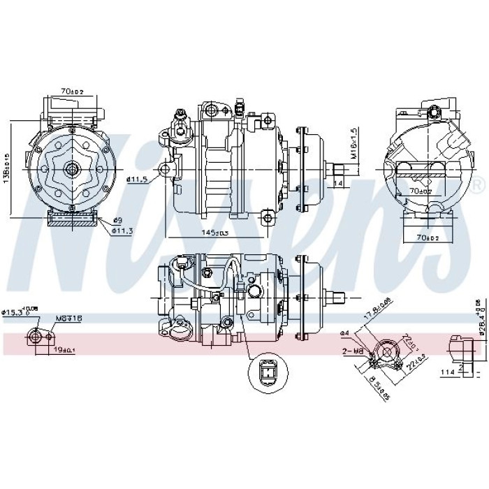 Nissens Kompressor 890635 Nissens Kompressor 890635