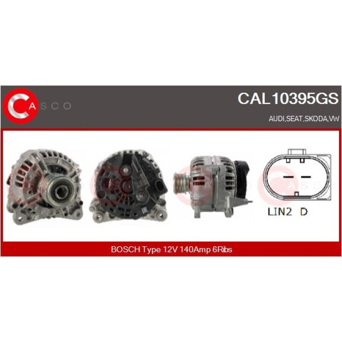 CASCO Generator CAL10395GS CASCO Generator CAL10395GS