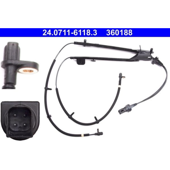 ATE ABS-Sensor 24.0711-6118.3