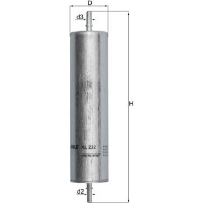 MAHLE Kraftstofffilter KL 232 MAHLE Kraftstofffilter KL 232