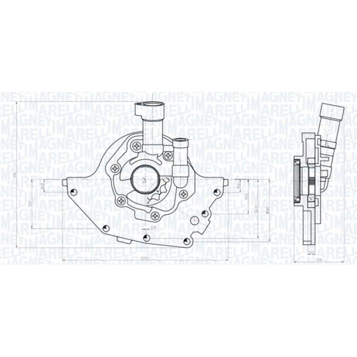 Magneti Marelli Ölpumpe 351516000097 Magneti Marelli Ölpumpe 351516000097