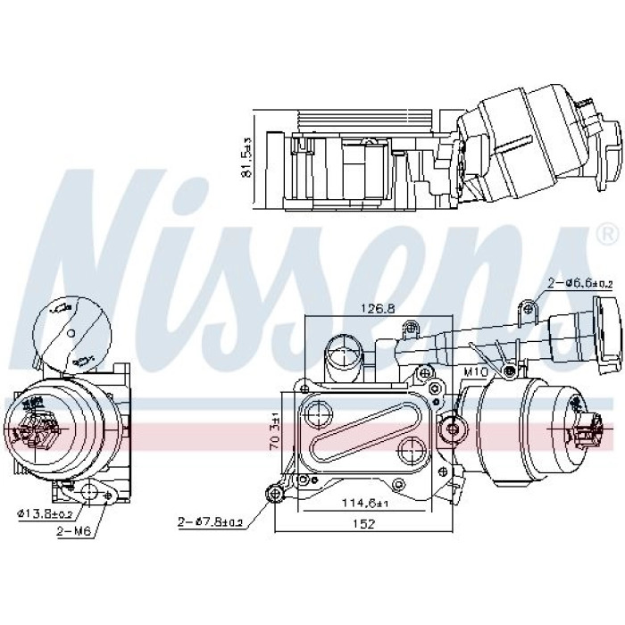 Nissens Ölkühler PKW 91346 Nissens Ölkühler PKW 91346