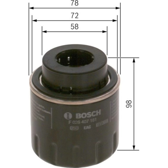 F 026 407 181 Bosch Ölfilter F 026 407 181 F 026 407 181 Bosch Ölfilter F 026 407 181