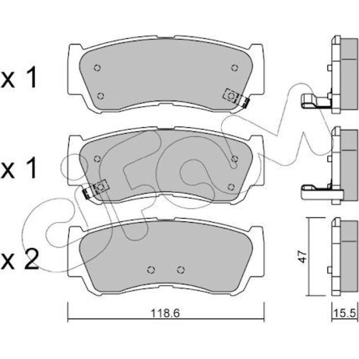 CIFAM Bremsbelagsatz, Scheibenbremse 822-788-0