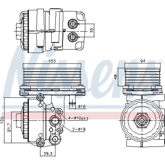 Nissens Ölkühler PKW 91327 Nissens Ölkühler PKW 91327