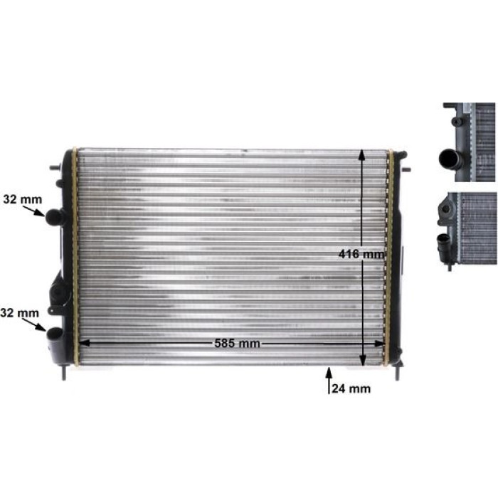 MAHLE Kühler, Motorkühlung CR 493 000S MAHLE Kühler, Motorkühlung CR 493 000S