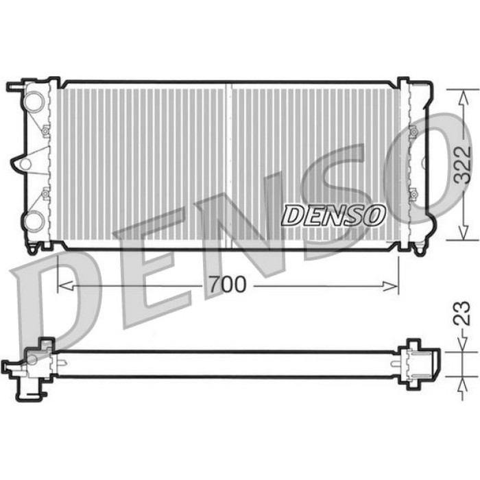Denso Motorkühler DRM32021 Denso Motorkühler DRM32021