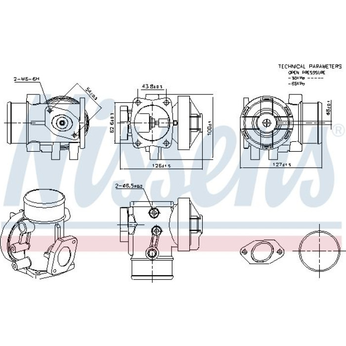 Nissens AGR-Ventil 98445 Nissens AGR-Ventil 98445
