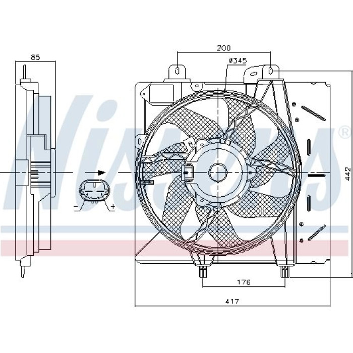 Nissens Kühlerlüfter PKW 85991 Nissens Kühlerlüfter PKW 85991