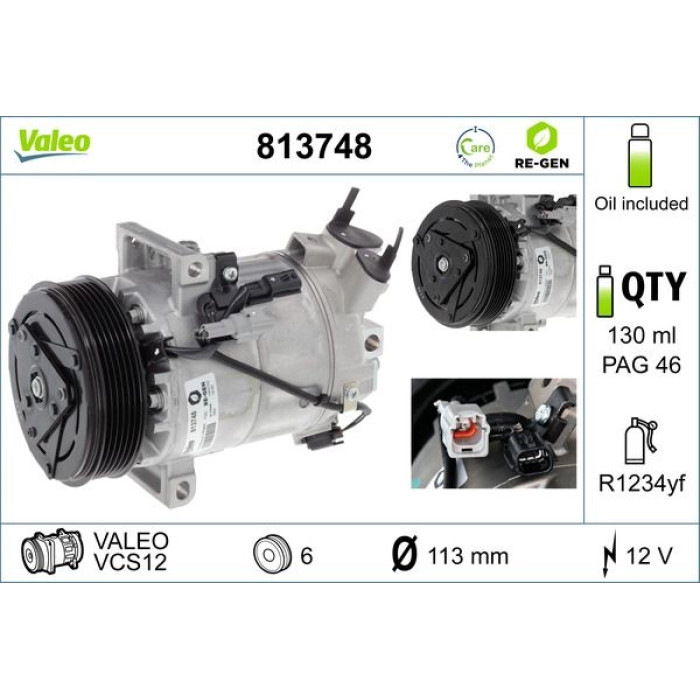Valeo Kompressor 813748 Valeo Kompressor 813748