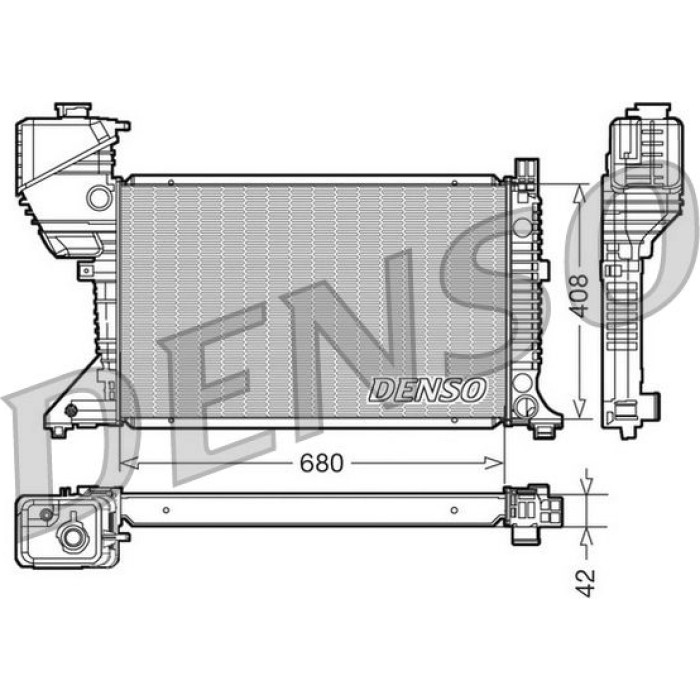 Denso Motorkühler DRM17017 Denso Motorkühler DRM17017