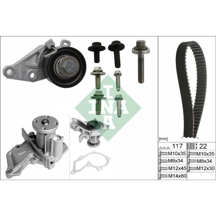 530 0140 30 INA Zahnriemensatz mit Wasserpumpe 530 0140 30 530 0140 30 INA Zahnriemensatz mit Wasserpumpe 530 0140 30