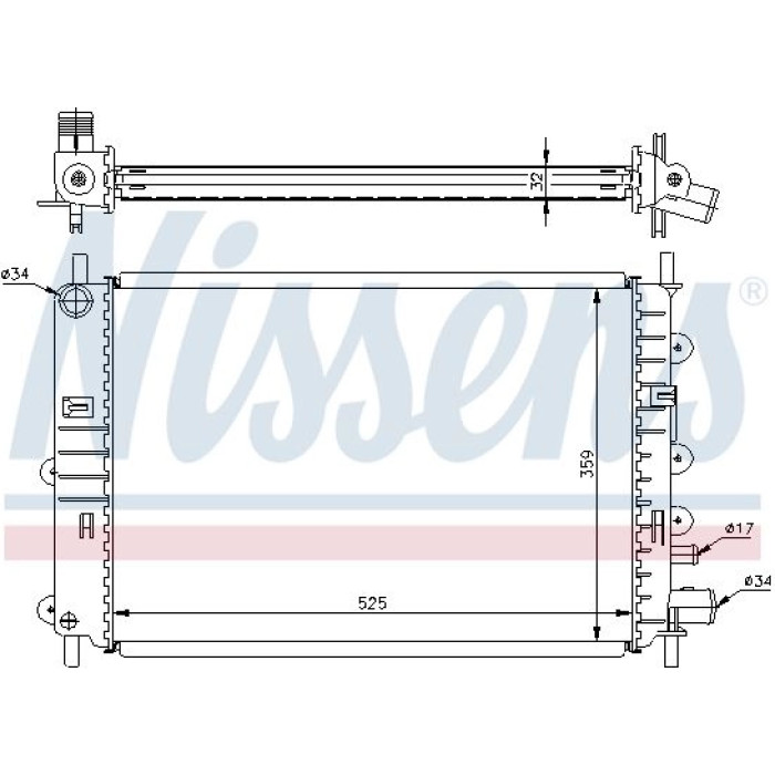 Nissens Wasserkühler PKW 62217A