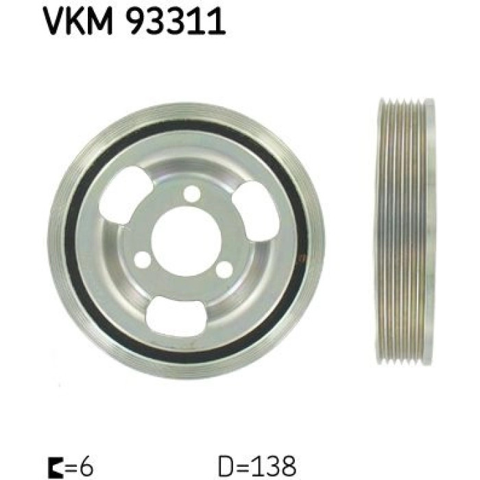 SKF Kurbelwellenriemenscheibe VKM 93311 SKF Kurbelwellenriemenscheibe VKM 93311