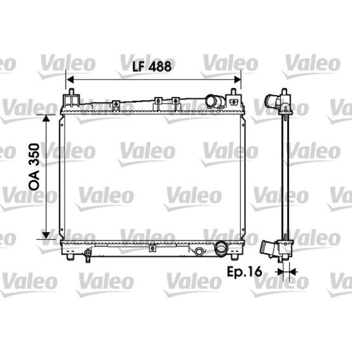 Valeo Motorkühler 734840 Valeo Motorkühler 734840