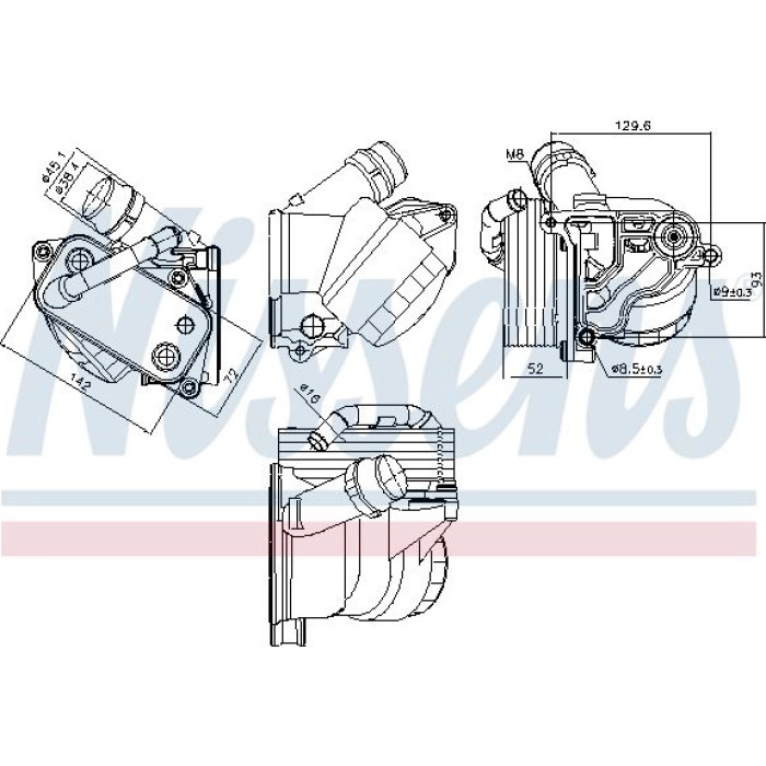 Nissens Ölkühler PKW 91322 Nissens Ölkühler PKW 91322