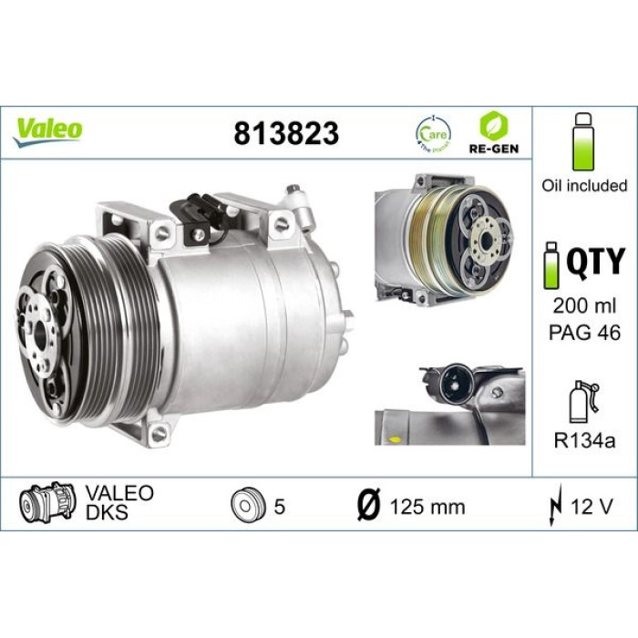 813823 Valeo Kompressor 813823 813823 Valeo Kompressor 813823