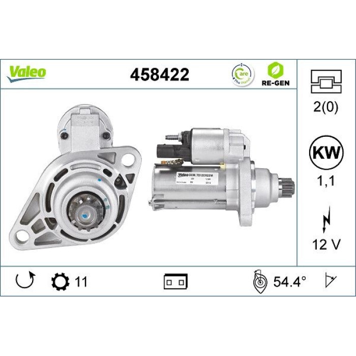Valeo Anlasser 458422