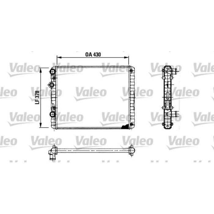 Valeo Motorkühler 730956 Valeo Motorkühler 730956