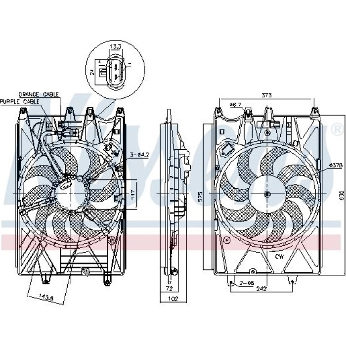 Nissens Kühlerlüfter PKW 85937 Nissens Kühlerlüfter PKW 85937