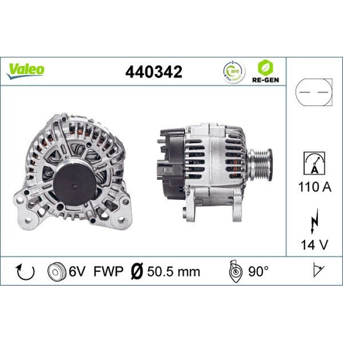 Valeo Lichtmaschine 440342 Valeo Lichtmaschine 440342