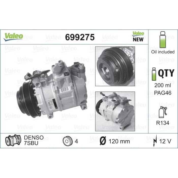 Valeo Kompressor 699275 Valeo Kompressor 699275