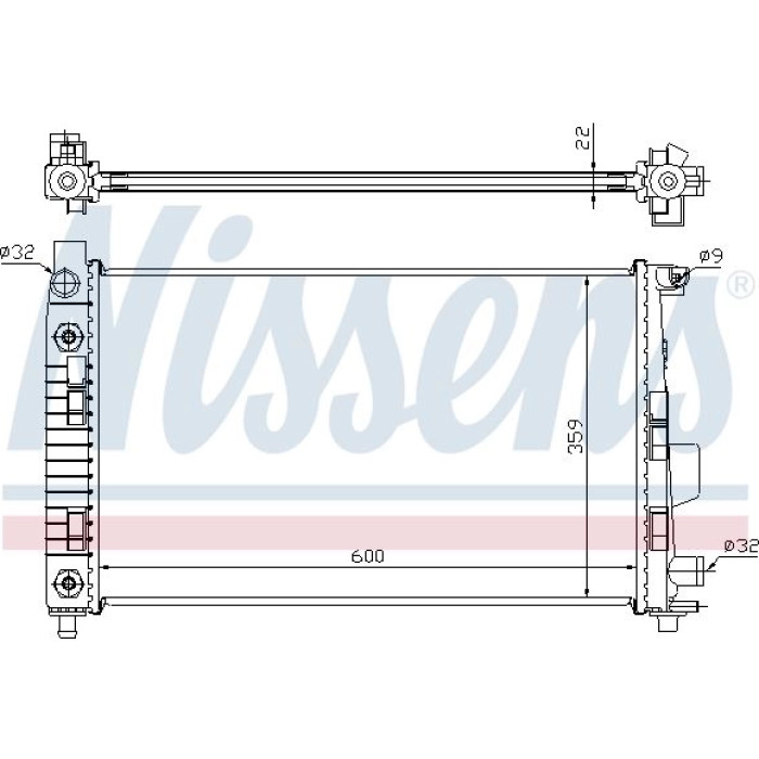 Nissens Wasserkühler PKW 62781A Nissens Wasserkühler PKW 62781A