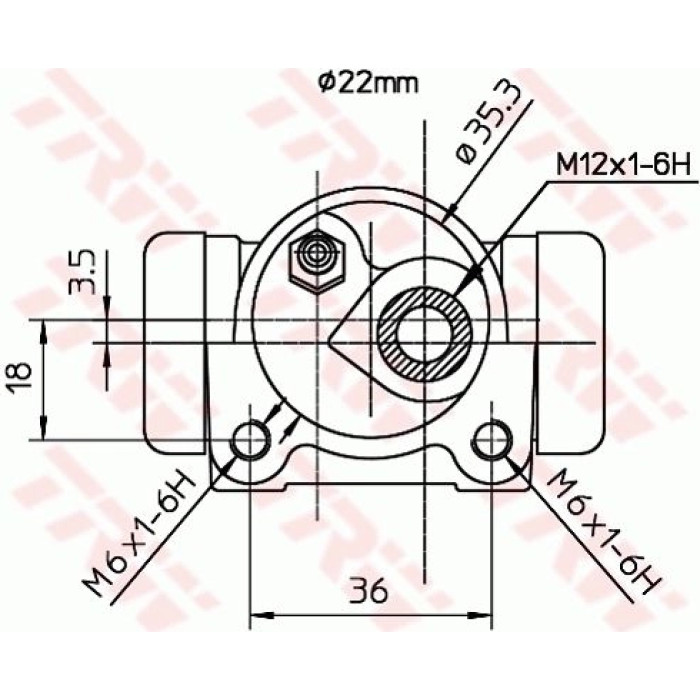 TRW Radbremszylinder BWH115