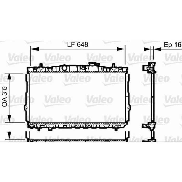 Valeo Motorkühler 734903 Valeo Motorkühler 734903