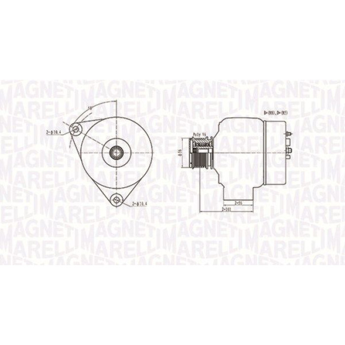 Magneti Marelli Lichtmaschine 063731209010 Magneti Marelli Lichtmaschine 063731209010