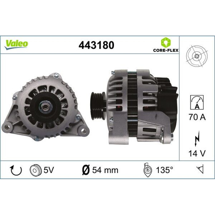 Valeo Lichtmaschine 443180 Valeo Lichtmaschine 443180