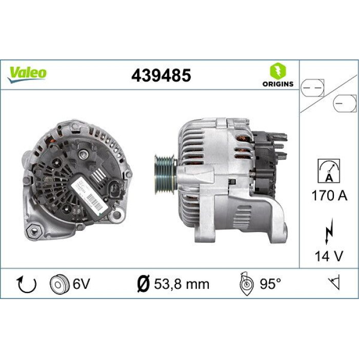 Valeo Lichtmaschine 439485 Valeo Lichtmaschine 439485
