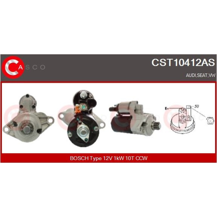 CASCO Anlasser CST10412AS CASCO Anlasser CST10412AS