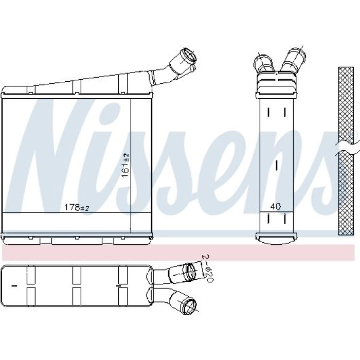 Nissens Wasserkühler PKW 606334