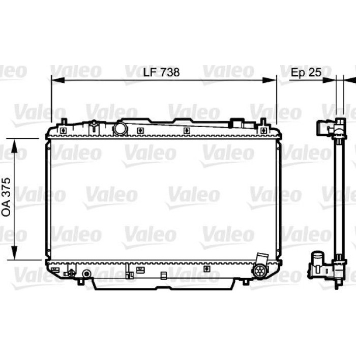 Valeo Motorkühler 734397